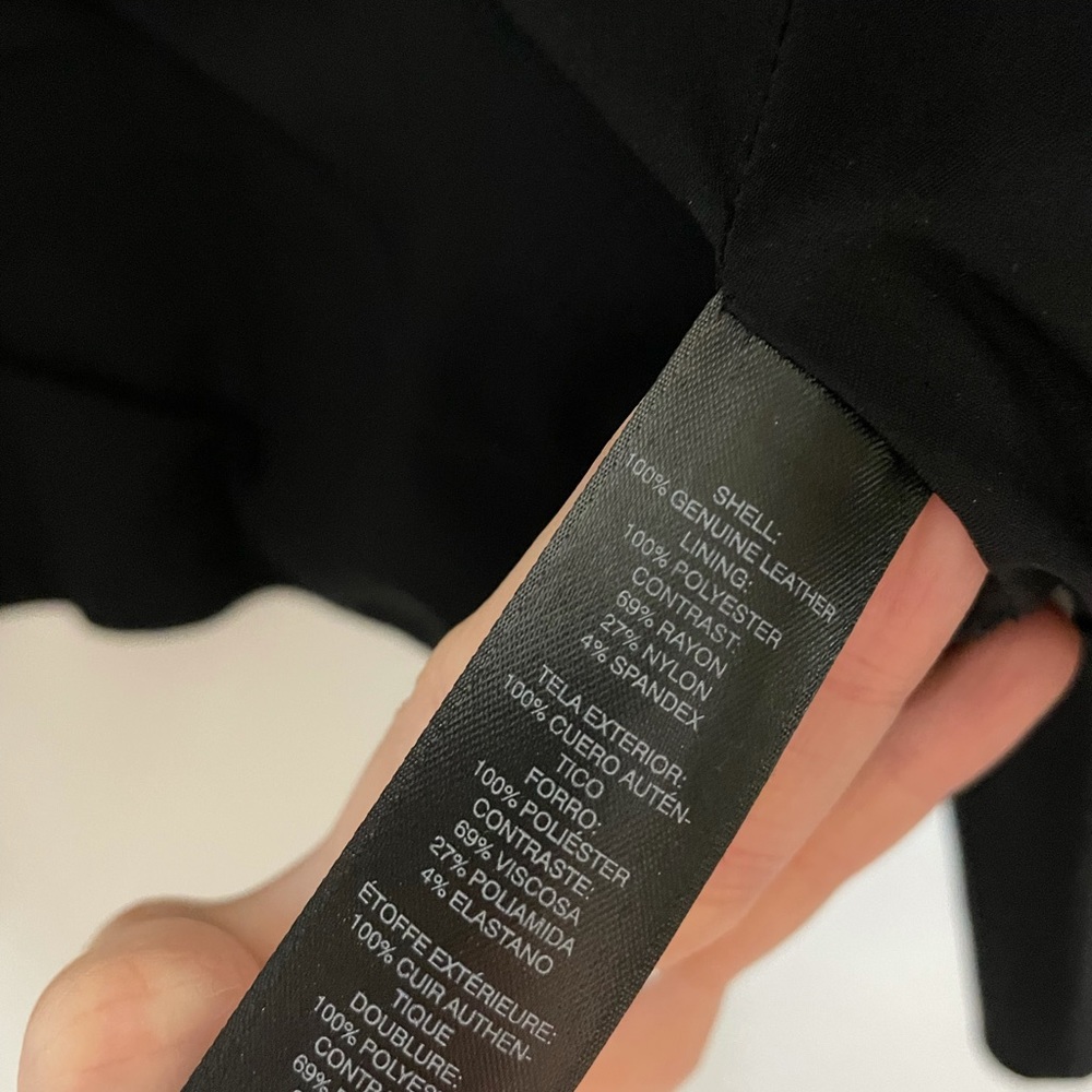 WHBM Leather Moto Jacket - Picture 8 of 9